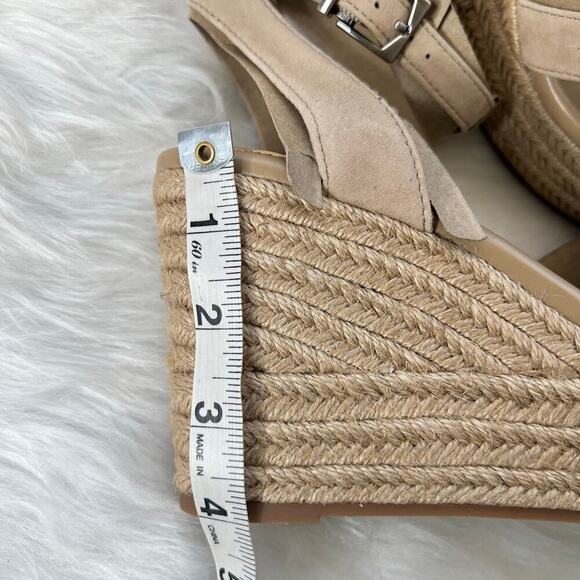 New Women’s Vince Camuto Fettana Leather Wedge Sandals Size 9 - Picture 5 of 7